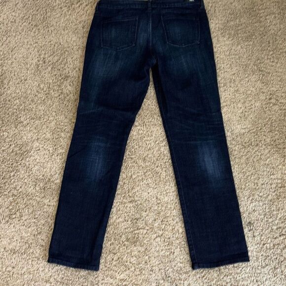 Kut from the Kloth Catherine boyfriend jeans dark blue wash 12 roll up hem - Picture 7 of 12